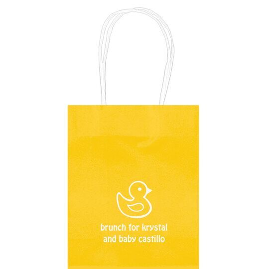 Rubber Ducky Mini Twisted Handled Bags